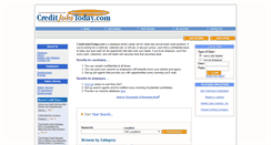 Desktop Screenshot of creditjobstoday.com